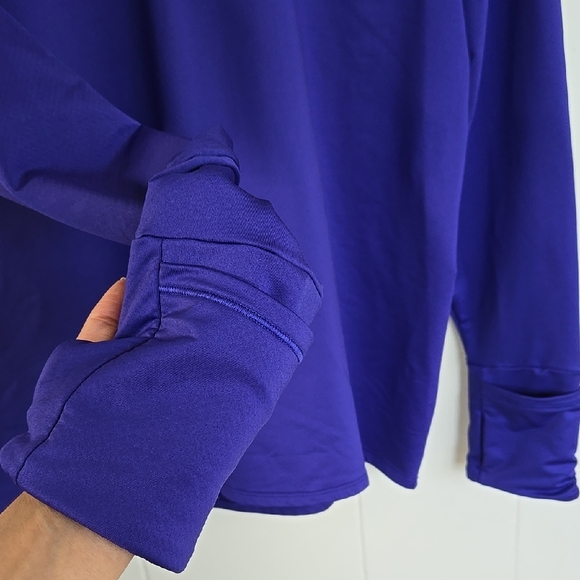 ATHLETA Women's Athleta Whistler Half Zip Hoodie, Noble Blue (Purple), Size L - Picture 8 of 16